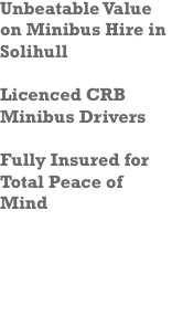 Minibus Company Coventry Leamington Spa Rugby Nuneaton